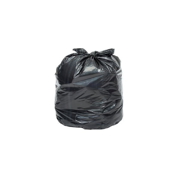 Napco Bag And Film GEC 153; Extra Heavy Duty Black Trash Bags - 55 to 60 Gal, 1.4 Mil, 100 Bags/Case RTP385814 - main